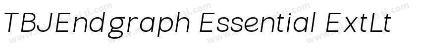 TBJEndgraph Essential ExtLt字体转换